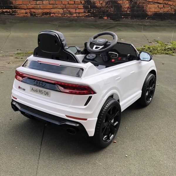 Продукт Акумулаторен джип  Audi RS Q8 12V с меки гуми и кожена седалка - 0 - BG Hlapeta